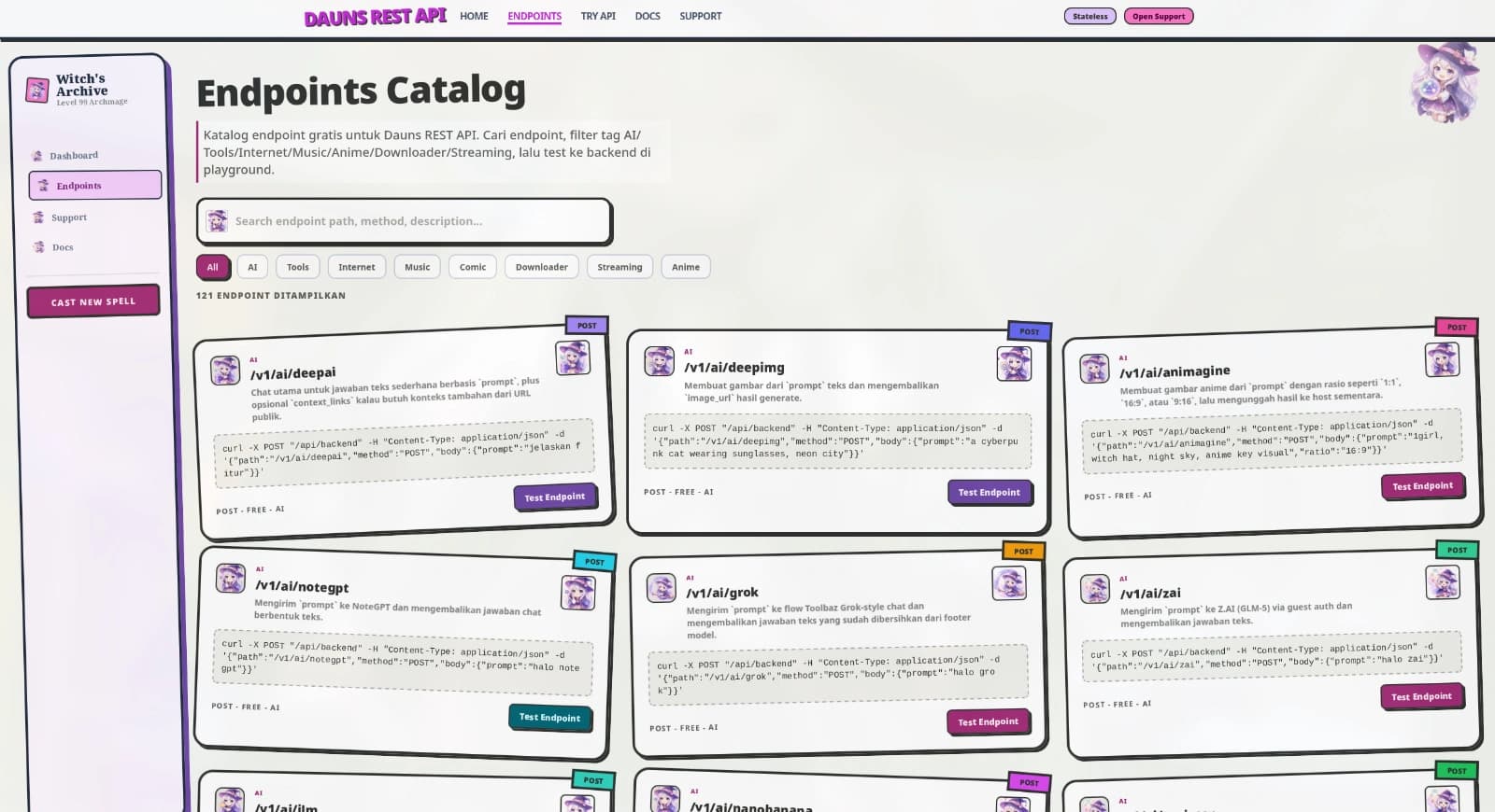Dauns Api screenshot