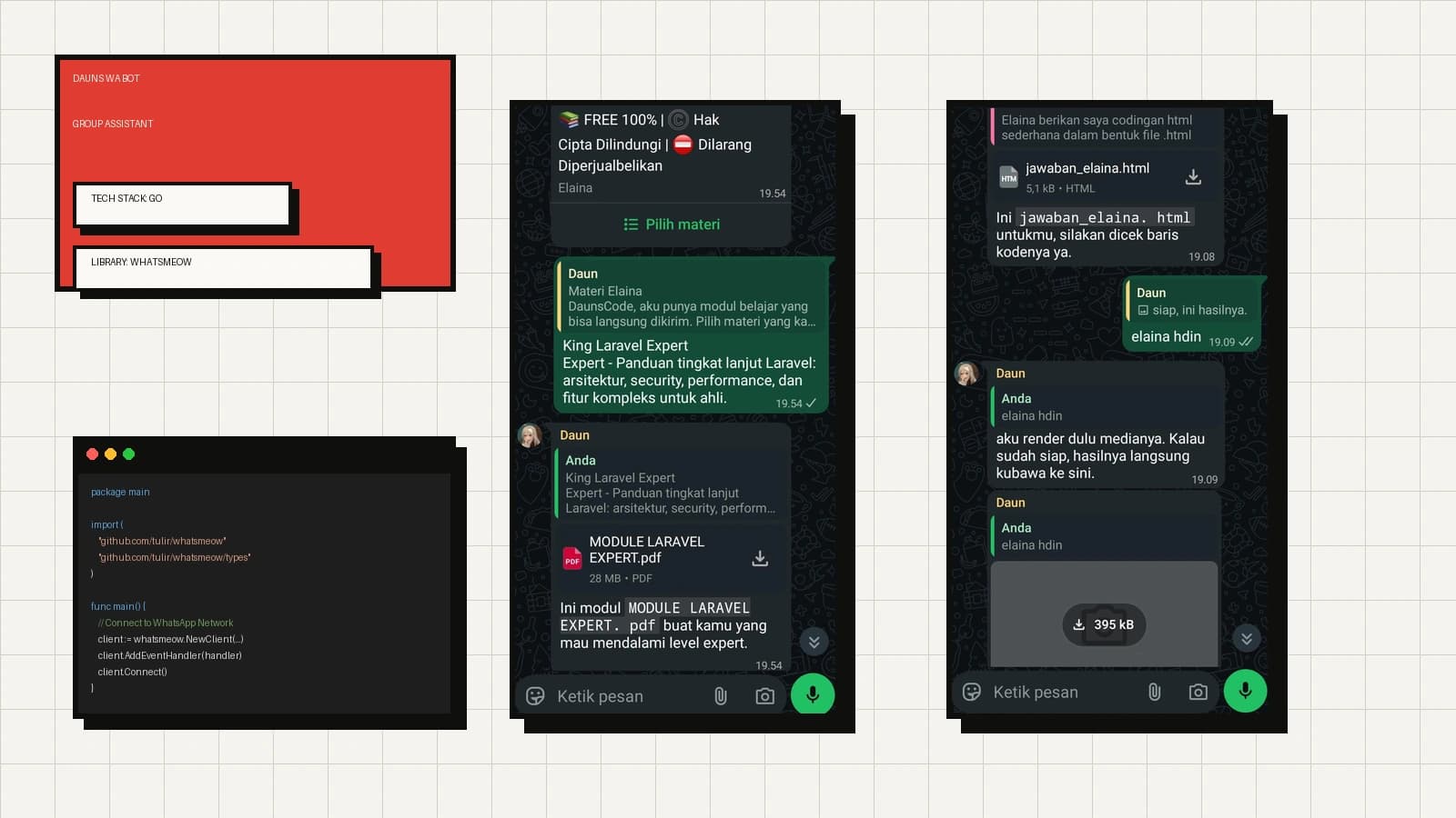 Dauns WaBot screenshot